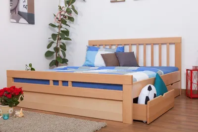 Produktbild von Bett 180 x 200 cm Buche Natur