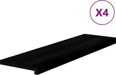 Produktbild von "Dezember-Aktion" Treppenstufen 4 Stk. Dunkelbraun 90x30x2 cm - Massivholz Eiche - Stufenmatten LL362