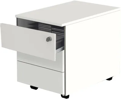 Produktbild von Kerkmann Rollcontainer weiß 3 Auszüge 42,0 x 60,0 x 54,0 cm