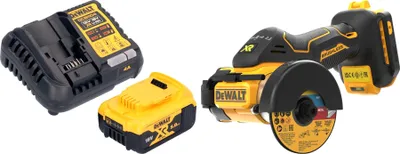 Produktbild von DeWalt DCS 438 P1 Akku Multimaterialschneider 18 V 76 mm Brushless + 1x Akku 5,0 Ah + Ladegerät