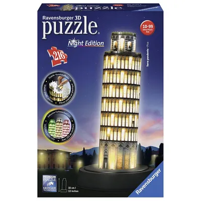 Produktbild von Schiefer Turm von Pisa bei Nacht