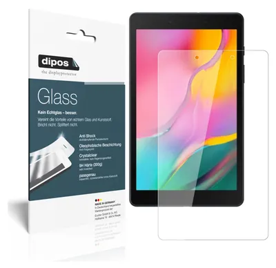 Produktbild von 2x Schutzfolie für Samsung Galaxy Tab A 8.0 (2019) - Anti-Shock 9H Folie dipos Glass Kunststoffglas