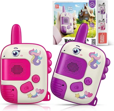 Produktbild von Kinder-Walkie-Talkie „Einhorn“ – Spielzeug für 3- bis 12-Jährige, rosa & lila