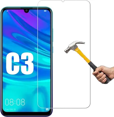Produktbild von ino Schutzglas kompatibel mit Realme C3 Panzerglas Panzer Schutz Glas Displayglas 9H Schutz