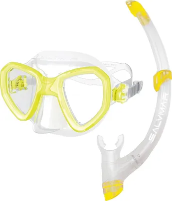 Image de Kit de plongée avec tuba Salvimar Morpheus Jaune  Jaune Taille unique