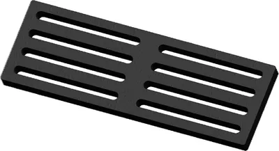 Produktbild von Eckiger Kaminrost/Ascherost 295 x 100 x 15 mm für Wamsler Kaminöfen