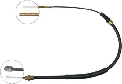 Productafbeelding van Handrem met kabel, 713 mm, schijfrem met ABS voor PEUGEOT 607