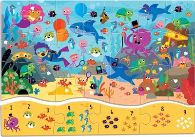 Immagine prodotto di Puzzle 123 - Il mare, Ludattica, dai 3 anni in su, 25 pezzi