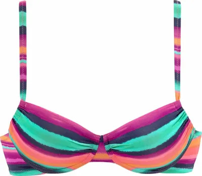 Produktbild von LASCANA Bügel-Bikini-Top bunt-gestreift Größe 38 C
