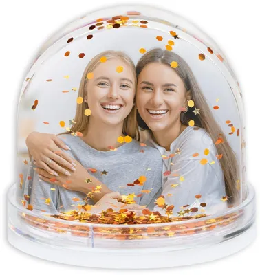 Produktbild von ZEP Glitzerkugel Globe Galaxy Fotos gold 6,5x6,2 cm