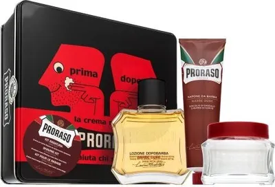 Produktbild von Proraso Geschenkset Vintage Selection Beard Care Nourishing Kit 100 ml + 100 ml + 150 ml
