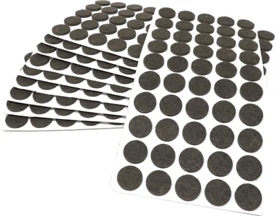 Produktbild von Adsamm® | 500 x selbstklebende Filzgleiter / Braun / Ø 22 mm / rund / Möbelgleiter aus Filz mit 3.5 mm Stärke