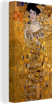 Obrázek produktu pro OneMillionCanvasses® - Obraz na plátně - Portrét Adèle Bloch-Bauer I - Obraz, Gustav Klimt, nástěnný obraz, nástěnné dekorace obrazy obývací pokoj, 40x80cm