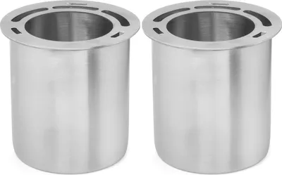 Produktbild von Moritz 2x Edelstahl Dose für Ethanol 300 ml + Sparplatte Bioethanol Brenngel Dose Tischkamin Tischfeuer Kamin