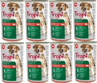 Zdjęcie produktu dla Tropi Wołowina Mokra Karma Duża Puszka Dla Dorosłego Psa 1,25 Kg
