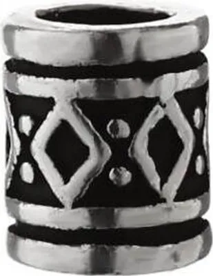 Produktbild von 2x Haarschmuck Bartperle Lockenperle Fyrkar Wikinger Style 925 Sterlingsilber