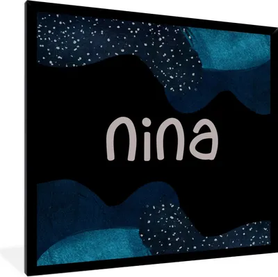Produktbild von MuchoWow® Gerahmtes Poster Nina - Pastell - Mädchen 40x40 cm - Poster mit Schwarzem Bilderrahmen Wandposter Rahmen Foto Bilder - Mit Rahmen - Wanddekoration Schlafzimmer
