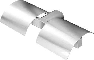 Produktbild von Geesa Wynk toiletrolhouder dubbel met klep chroom