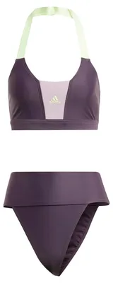 Produktbild von Adidas Damen Sportswear Colorblock Bikini, Aurora Black/Preloved Fig, XL