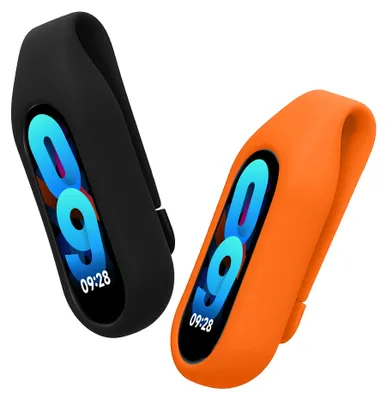 Produktbild von kwmobile 2x Silikon Fitnesstracker Halterung für Xiaomi Mi Band 10 / 9 / 8 Clip Halter - Fitness Tracker Hülle für Sport - TPU Schutzhülle ohne