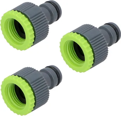 Produktbild von 3 x Gartenschlauch Hahnanschluss 1/2" oder 3/4" IG Stecksystem Schlauchverbinder