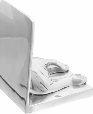 Produktbild von vidaXL Buchstützen 2 stk. Silber 12 x 15 x 18 cm Aluminium