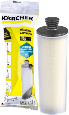 Produktbild von Kärcher Entkalkungskartusche für Kärcher Dampfreiniger (Automatische Entkalkungsfunktion, effiziente Entkalkung, Sicherer Schutz vor Verkalkung, einfacher Austausch, Gewicht 0,1 kg)