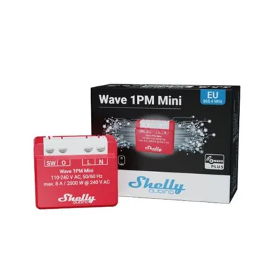 Produktbild von Shelly Relais "Wave 1PM Mini" Z-Wave