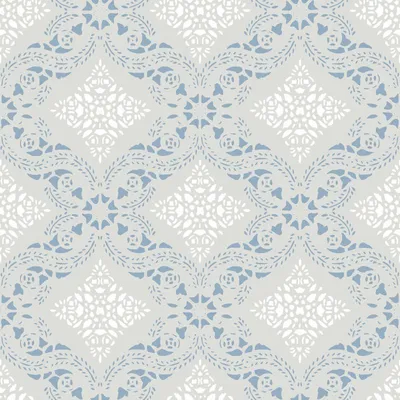 Zdjęcie produktu dla Duro Tapeta motyw płytek szaro-niebieskim - 661169 - 53 cm x 10.05 m