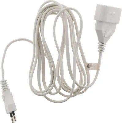 Productafbeelding van Zenitech HO3VVH2F Verlengkabel - 2 x 0,75 - 6 A - Wit - 5 m