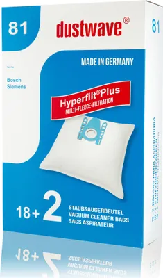A product box for vacuum cleaner bags.