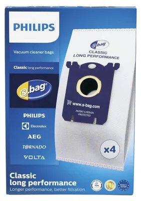 A product box for Philips vacuum cleaner bags.