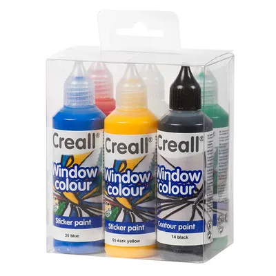 Image de Set de peinture pour fenêtre Creall, 6x80ml