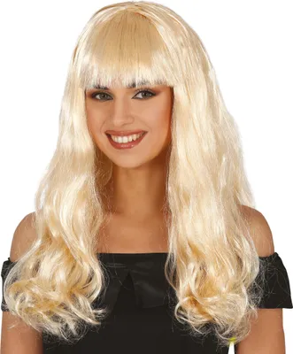 Produktbild von Karneval Perücke Lange Haare Fantasie Parade Farben Frohsinn Spaß, Farbe: Gelb