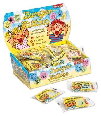 Produktbild von 10 Zungentattoos im Beutel (einzeln)