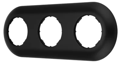 Immagine prodotto di Cornice retrò da incasso a 3 luci I VX1 nero opaco