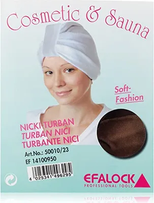 Produktbild von Efalock Kosmetik- und Saunahaube braun Nici-Turban
