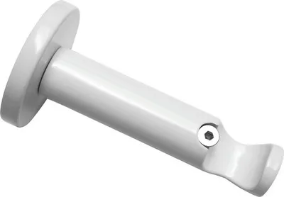 Produktbild von Gardinia Traeger Chicago 1-läufig offen, Ø 20mm, weiß, 8 cm