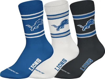 Produktbild von NFL Uni Socken, 3er Pack - NFL Teams, 3Pack Crew Socks, Football, Logo, Baumwollmischung Detroit Lions 39-42