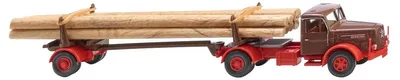 Immagine prodotto di Wiking 039013 Modello di camion H0 Henschel per il trasporto di legname lungo