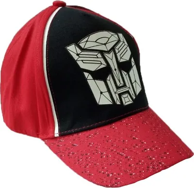 Produktbild von Transformers Autobots Baseball Cap mit Klettverschluss in rot, Größe 54 für Kinder, Schirmmütze, Kappe, Mütze