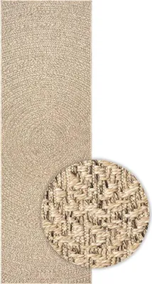 Produktbild von vidaXL Teppich ZIZUR 80x200 cm Jute-Optik Indoor und Outdoor