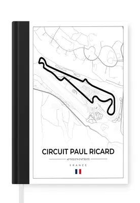 Obrázok produktu pre MuchoWow® Zápisník Denník Rozpočet A5 Pretekárska trať - F1 - Okruh - Francúzsko - Circuit Paul Ricard - Biela
