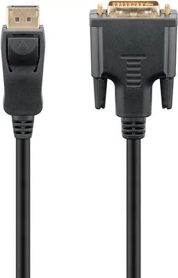 Produktbild von DisplayPort™/DVI-D-Adapterkabel 1.2 DisplayPort™-Stecker > DVI-D-Stecker Dual-Link (24+1 pin)