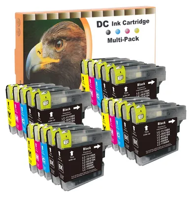 Produktbild von D&C 20set Druckerpatronen kompatibel für Brother LC-980/1100 DCP-185C,DCP-385C,DCP-395CN,DCP-585CW,DCP-6690CW,DCP-J615W, DCP-J715W,MFC-490CW,MFC-5490CN,MFC-5895CW,MFC-6890CDW,MFC-795CW,MFC-990CW