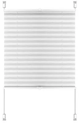 Plissee-Fensterrollo, Faltrollo, Sonnenschutz, ohne Bohren