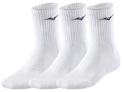 Obrázek produktu pro Mizuno Training 3P Sportovní tréninkové ponožky, bílé, 3 páry, vel. S 35-37