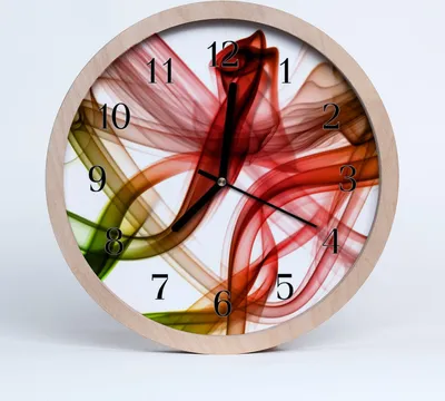 Produktbild von Holzuhr 20fi cm wanduhr - Abstrakte Kunst