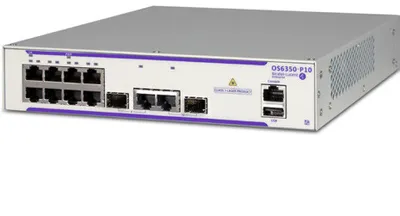 Produktbild von Alcatel OmniSwitch 6350, Managed, L3, Gigabit Ethernet (10/100/1000), Power over Ethernet (PoE), Rack-Einbau, 1U