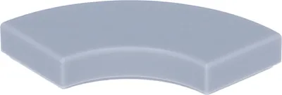 Produktbild von Lego® 2x2 Fliesen Rundecke 27925 - 250 Stück Helles Bläuliches Grau